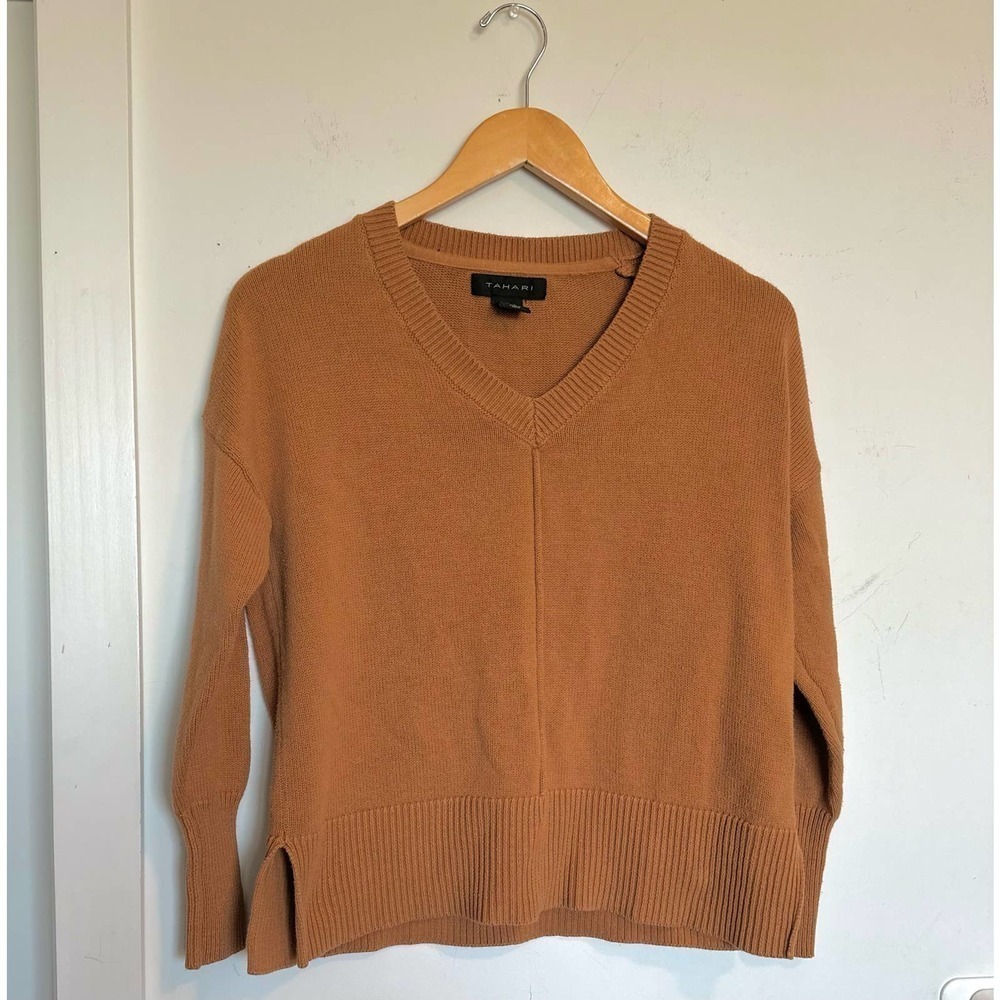 TAHARI Brown Fall Sweater
